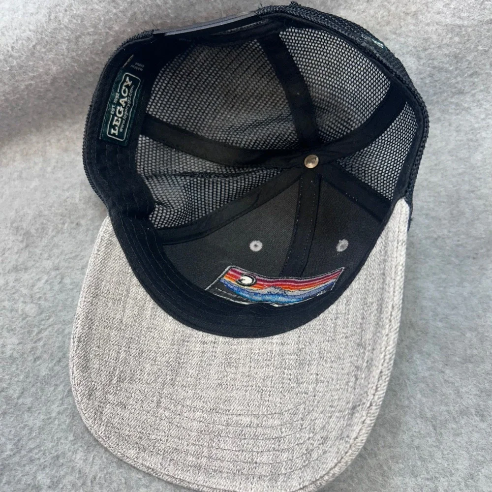 Vail Mountain Sunset Patch Mens Gray Legacy Trucker Hat Snapback OSFM